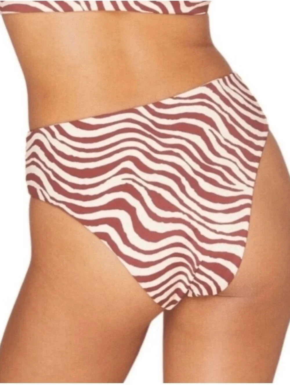 Andie | NWT Swim The Hipster Bikini Bottom Bias Stripe Truffle Size Small